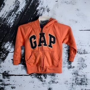 Gap Full Zip Sweatshirt 2T Peach Pink Girls Kids